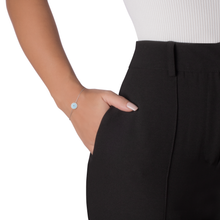 PULSEIRA TALENTO OLHO GREGO EM OURO BRANCO