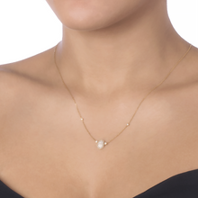 COLAR MONTE CARLO PAVÊ COM DIAMANTES EM OURO