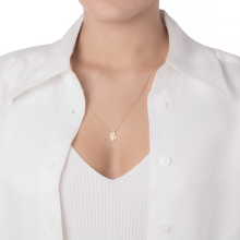 ESCAPULÁRIO HSTERN SANTOS COM DIAMANTE EM OURO