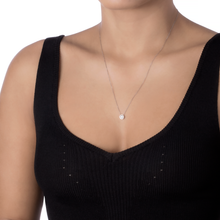 COLAR PONTO DE LUZ DE DIAMANTE EM OURO BRANCO