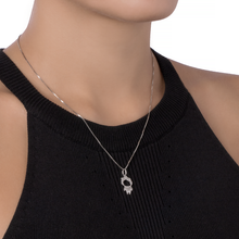 PINGENTE VIVARA MENINO MAMA COM DIAMANTES EM OURO BRANCO