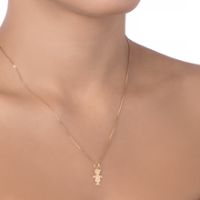 PINGENTE HSTERN MENINO COM DIAMANTE EM OURO