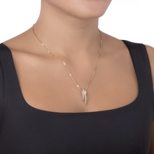 PINGENTE VIVARA URANO COM DIAMANTES EM OURO AMARELO E OURO BRANCO