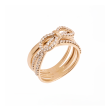 ANEL MONTE CARLO LAÇO COM DIAMANTES EM OURO