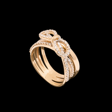 ANEL MONTE CARLO LAÇO COM DIAMANTES EM OURO