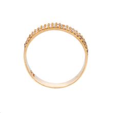 MEIA ALIANÇA MONTE CARLO DE DIAMANTES EM OURO