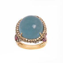 ANEL BRUMANI COM PEDRAS COLEÇÃO BAOBÁ EM OURO