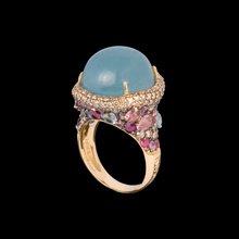 ANEL BRUMANI COM PEDRAS COLEÇÃO BAOBÁ EM OURO