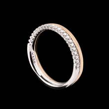 ALIANÇA VIVARA ESSENCE COM DIAMANTES EM OURO AMARELO E OURO BRANCO