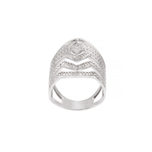 ANEL VIVARA DE DIAMANTES EM OURO BRANCO