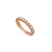 ALIANÇA INTEIRA DE DIAMANTES EM OURO