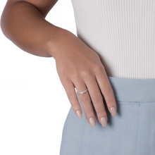 SOLITÁRIO HSTERN STERN NOBLE EM OURO BRANCO COM DIAMANTE