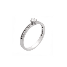 SOLITÁRIO HSTERN STERN NOBLE EM OURO BRANCO COM DIAMANTE