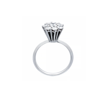 ANEL CHUVEIRO DE DIAMANTES EM OURO BRANCO