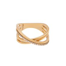 ANEL VIVARA MADELEINE COM DIAMANTES EM OURO