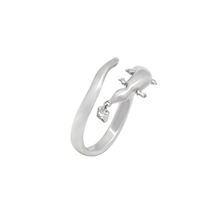 ANEL HSTERN LIZARD COM DIAMANTE EM OURO BRANCO