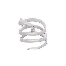 ANEL HSTERN LIZARD COM DIAMANTES EM OURO BRANCO