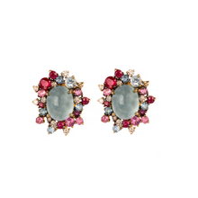 BRINCO BRUMANI COLEÇÃO BAOBÁ COM PEDRAS EM OURO