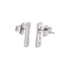 BRINCO HSTERN FRAME COM DIAMANTES EM OURO BRANCO