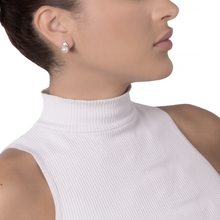 BRINCO HSTERN COM PÉROLA E DIAMANTE EM OURO BRANCO E AMARELO