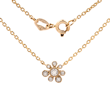 COLAR HSTERN MY COLLECTION FLOR COM DIAMANTE EM OURO