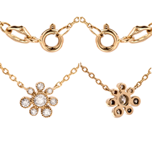 COLAR HSTERN MY COLLECTION FLOR COM DIAMANTE EM OURO