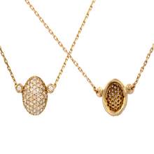 COLAR MONTE CARLO PAVÊ COM DIAMANTES EM OURO