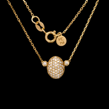 COLAR MONTE CARLO PAVÊ COM DIAMANTES EM OURO