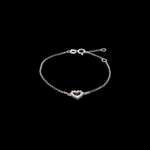 PULSEIRA VIVARA CORAÇÃO COLEÇÃO BABY COM DIAMANTES EM OURO BRANCO
