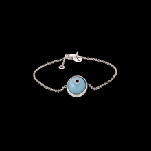 PULSEIRA TALENTO OLHO GREGO EM OURO BRANCO