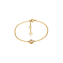 PULSEIRA EM OURO COM DIAMANTES NAVETE