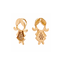 PINGENTE VIVARA MENINA MAMA COM DIAMANTES EM OURO