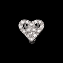 PINGENTE VIVARA CORAÇÃO EM OURO BRANCO COM DIAMANTES