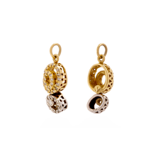 PINGENTE VIVARA COM DIAMANTES EM OURO AMARELO E OURO BRANCO