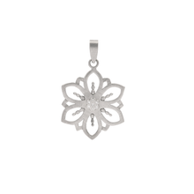 PINGENTE VIVARA MANDALA FLOR COM DIAMANTES EM OURO BRANCO