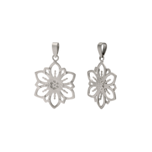 PINGENTE VIVARA MANDALA FLOR COM DIAMANTES EM OURO BRANCO