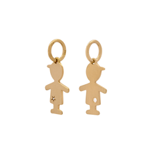 PINGENTE HSTERN MENINO COM DIAMANTE EM OURO