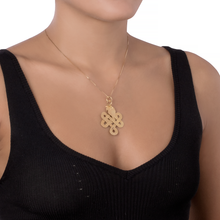 PINGENTE HSTERN DVF NÓ BÚBICO EM OURO