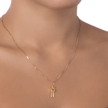 PINGENTE ANTONIO BERNARDO BOY COM PEDRA CITRINO EM OURO